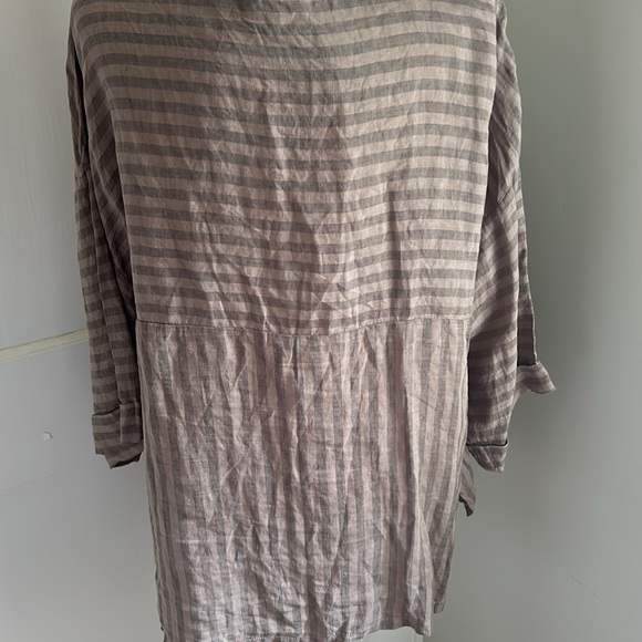 XCVI Linen Top Sz. Lg EUC - Picture 3 of 5